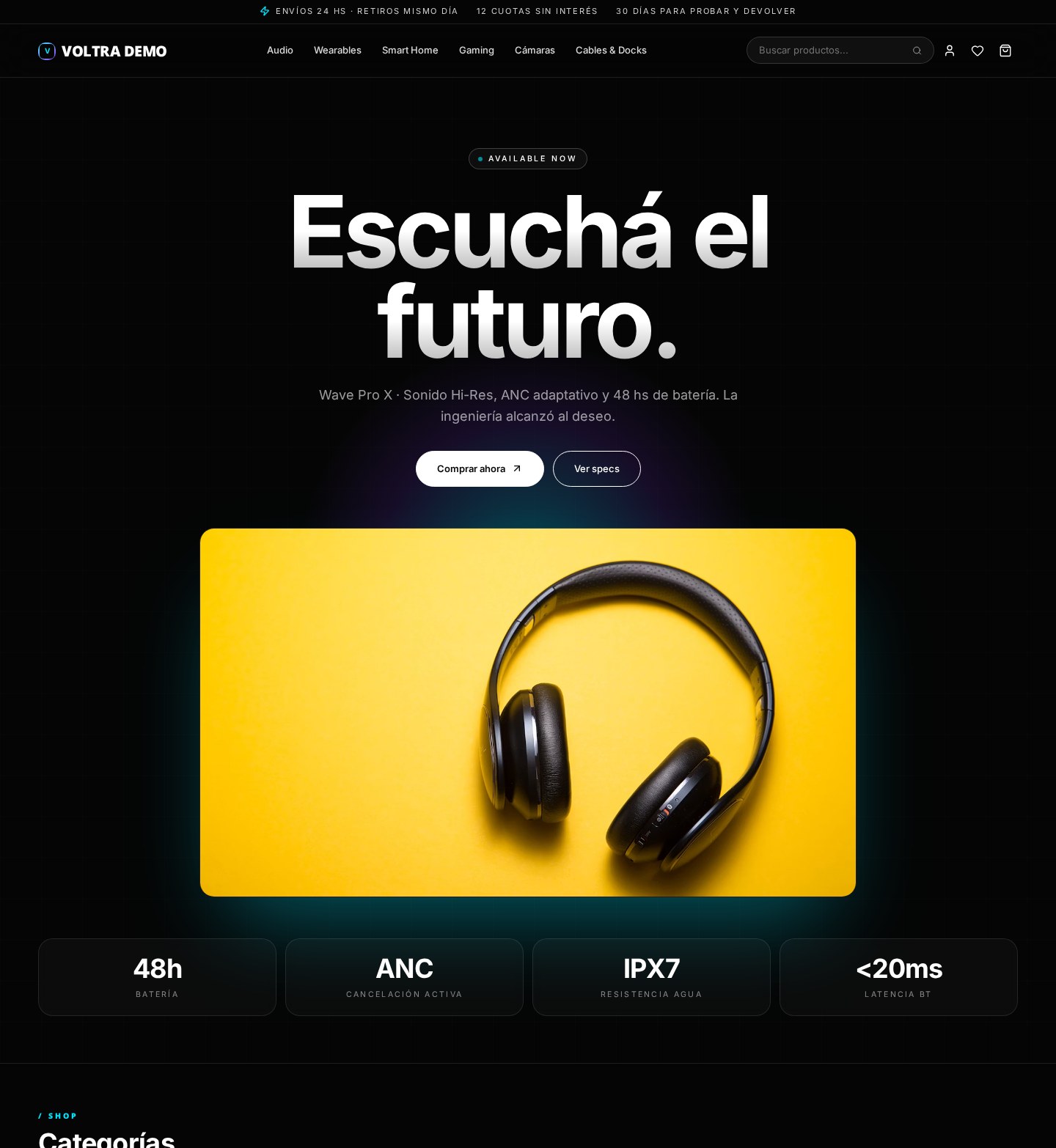 Template VOLTRA — Tech & Gadgets